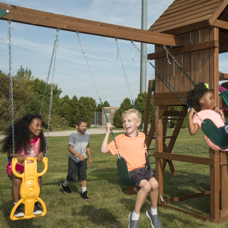 SwingnSlide Knightsbridge Deluxe Swing Set & Reviews Wayfair